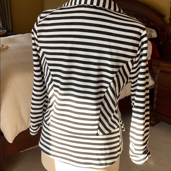 a.n.a cotton stripe blazer - Picture 2 of 8